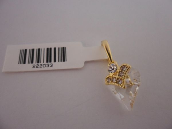 PINGENTE FOLHADO A OURO CORAÇAO 222033