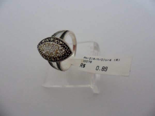 ANEL DE PRATA ZIRCONIA DIV 4  CB 2080666