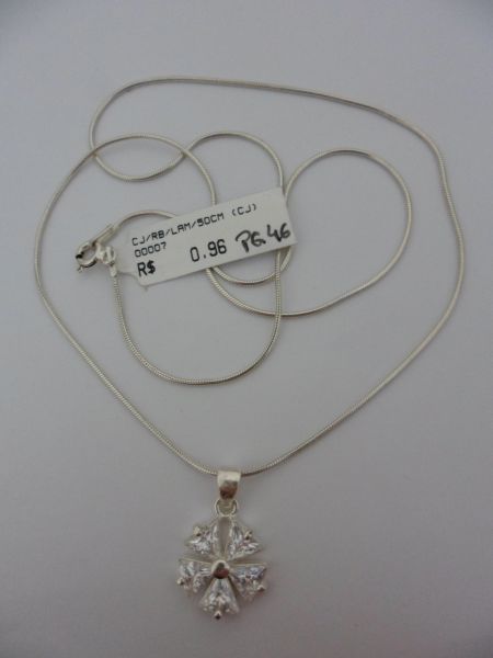 GARGANTILHA EM PRATA 50CM CB 2087726