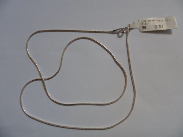 CORRENTE DE PRATA RABO RATO 45CM  CB 2083148