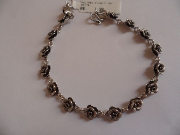 PULSEIRA EM PRATA BALI FLOR/M  CB  2060927
