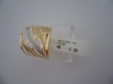 ANEL FOLHADO A OURO BRANCO  CB 62420