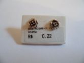 BRINCO DE PRATA ENVELHECIDA ROSAS M  CB 2066240