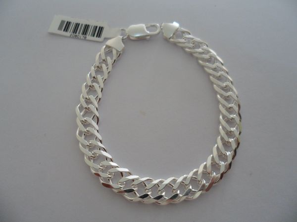 Pulseira Prata  Elos Duplos 9mm 2080178