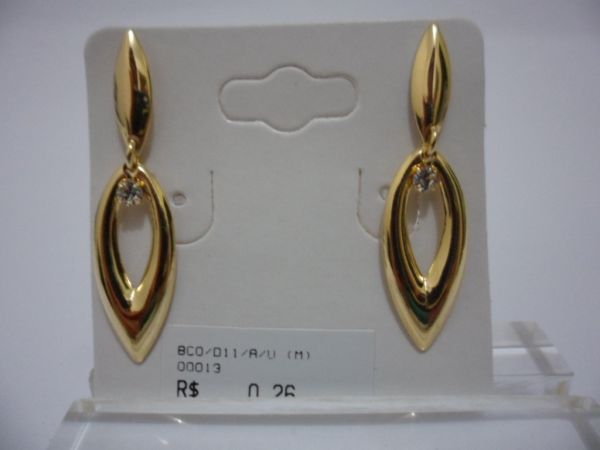 BRINCO FOLHADO A OURO D11 11  CB 2089294