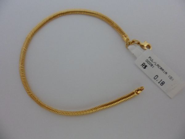 PULSEIRA FOLHADA OURO LACRAIA  CB 181844
