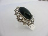 ANEL DE PRATA MARCASSITA PEDRAS ESP CB 2063782