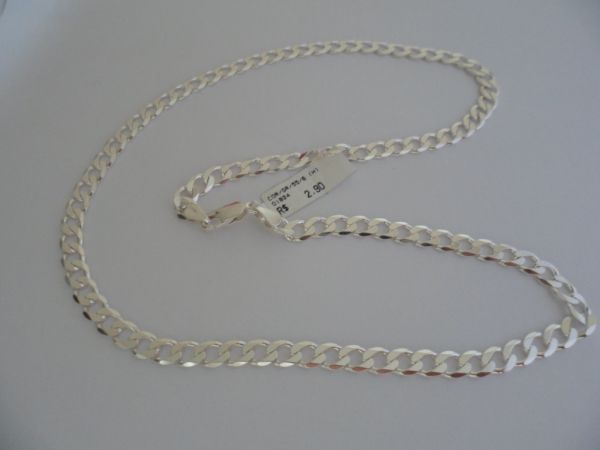 CORRENTE DE PRATA GRUMET 6mm 55CM  CB 2083315