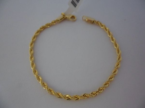 Pulseira Folhada a Ouro Cordao Fn cb 2089386