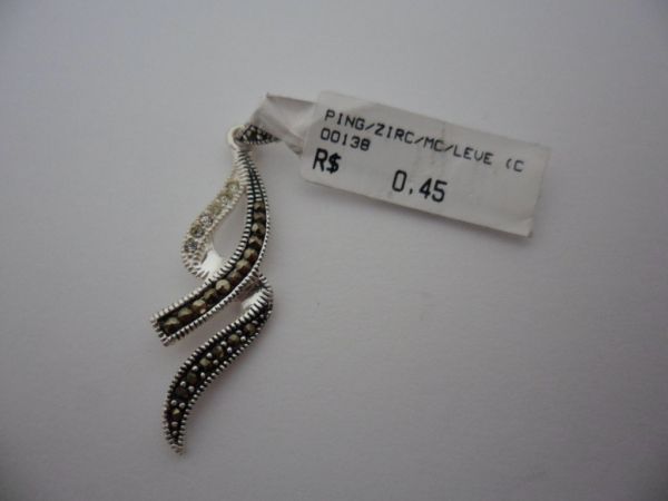 PINGENTE DE PRATA 925 ZIRCONIA MARCASSITA CB 2065335
