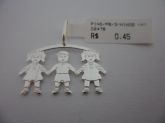 PINGENTE PRATA TRIO CB 14490