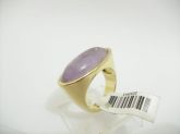 ANEL FOLHADO A OURO PEDRAS OVAL CB 2083543