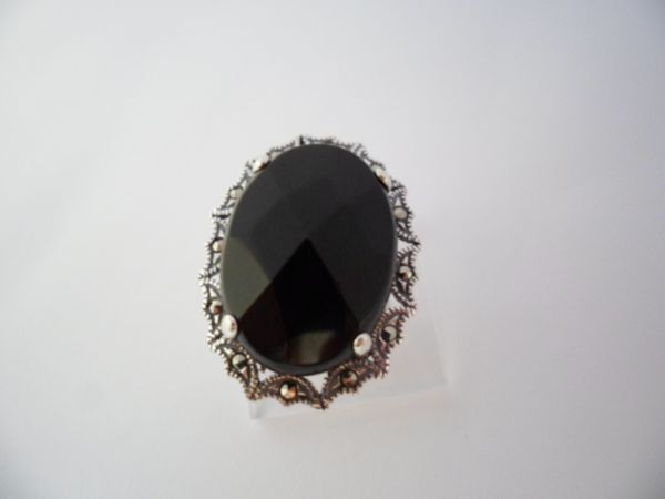 ANEL DE PRATA ONIX  2092713